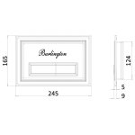 Burlington Traditional Przycisk spłuczki chrom BURPLATEC W MAGAZYNIE!!