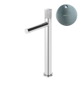 Bruma Leaf3 Bateria umywalkowa jednootworowa bez korka Satinox 1670018ST