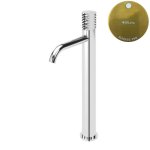 Bruma Leaf4 Bateria umywalkowa jednootworowa bez korka Sunrise PVD 1670023PR