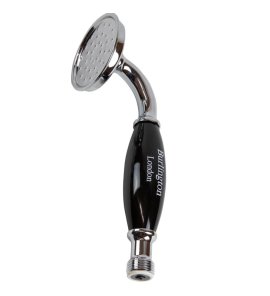   Burlington Słuchawka ceramiczna czarny mat/chrom BX11-1 W MAGAZYNIE!!