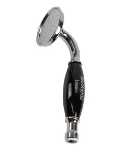   Burlington Słuchawka ceramiczna czarny mat/chrom BX11-1 W MAGAZYNIE!!