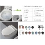   Flaminia App Miska wisząca Gosilent z deską wolnoopadającą 54x36 biały AP118S+QKCW09 W MAGAZYNIE!!