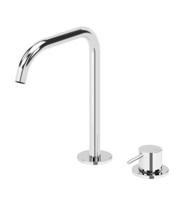 Bruma Leaf2 Bateria umywalkowa 2-otworowa bez korka, montowana na blacie Chrom 1670025CR