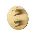 Vema Otago Bateria prysznicowa termostatyczna podtynkowa (dwa wyjścia) brushed gold V08115.AP.098