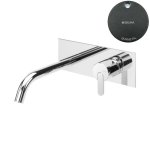 Bruma Leaf Bateria umywalkowa podtynkowa 200 mm Gunmetal 1670127MG