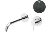 Bruma Leaf2 Bateria umywalkowa podtynkowa Gunmetal 1670121MG