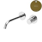 Bruma Leaf3 Bateria umywalkowa podtynkowa 200 mm Gold PVD 1670123PO