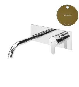 Bruma Leaf Bateria umywalkowa podtynkowa 200 mm Gold PVD 1670127PO