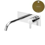Bruma Leaf Bateria umywalkowa podtynkowa 150 mm Gold PVD 1670128PO