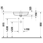   Duravit Qatego Umywalka podblatowa 48x32 biały połysk 0398480028 W MAGAZYNIE !!!