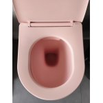 Galatea Design Bulat Miska WC z deską wolnoopadającą wisząca 49x37 cm Pink matt/Różowy mat GDB2342MP