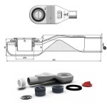 Wiper New Invisible Odpływ liniowy  90 + Snake 100.3389.00.090 W MAGAZYNIE !!!