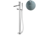 Bruma Leaf Bateria wannowo-natryskowa wolnostojąca Satinox 1679801ST