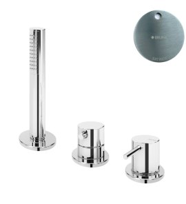 Bruma Leaf2 Bateria natryskowa stojąca z zestawem prysznicowym Satinox 1675012ST