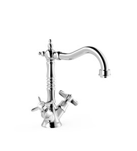 Tres Clasic Bateria umywalkowa chrom 24210902