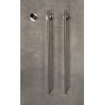  Galatea Design Balance 2 Grzejnik elektryczny odwracalny 76x37 brushed nickel PVD GDA362BN W MAGAZYNIE !!!