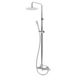 Bruma Leaf Bateria wannowo-natryskowa ścienna z deszczownicą Ø 230 mm Chrom 1672801CR