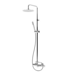 Bruma Leaf Bateria wannowo-natryskowa ścienna z deszczownicą Ø 250 mm Chrom 1672821CR