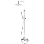 Bruma Leaf Bateria wannowo-natryskowa ścienna z deszczownicą Ø 250 mm Chrom 1672821CR