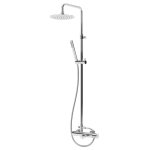 Bruma Leaf2 Bateria wannowo-natryskowa ścienna z deszczownicą Ø 250 mm Chrom 1672822CR