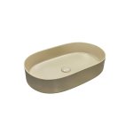      Galatea Design Bujur Umywalka 60x38 z korkiem klik-klak lino matt GD78330DTLN WYPRZEDAŻ KOLORU