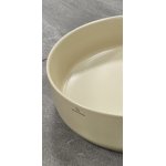      Galatea Design Bulat Umywalka stawiana na blat ∅39 z korkiem klik-klak lino mat GD112DTLN WYPRZEDAŻ KOLORU