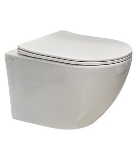 Galatea Design Bulat Miska wisząca SwirlFlush z deską wolnoopadającą 49x37 biały połysk GDSF805GW W MAGAZYNIE !!!
