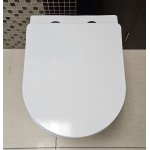 Galatea Design Bulat Miska wisząca SwirlFlush z deską wolnoopadającą 49x37 biały połysk GDSF805GW W MAGAZYNIE !!!