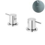 Bruma Leaf2 Bateria umywalkowa nablatowa Satinox 1679602ST