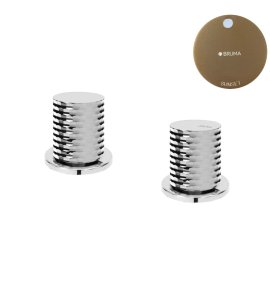 Bruma Leaf4 Bateria umywalkowa nablatowa Sunset 1670037SS