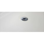   Galatea Design Riflia Wanna wolnostojąca ryflowana z korkiem klik klak 170x80 biały GDAO2006WH  WIETRZENIE MAGAZYNU 