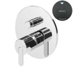 Bruma Leaf Bateria wannowo-natryskowa podtynkowa Gunmetal 1671301MG