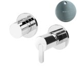 Bruma Leaf Bateria wannowo-natryskowa podtynkowa z 2 wyjściami Satinox 1673119ST