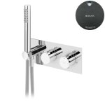 Bruma Leaf Bateria wannowo-natryskowa termostatyczna podtynkowa Gunmetal 1872001MG