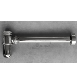 Burlington/Galatea Design Syfon umywalkowy z okrągłym spodem chrom W14/GDW14CHR