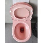   Galatea Design Bulat Miska wisząca SwirlFlush z deską wolnoopadającą 49x37 różowa/pink matt GDSF805MP W MAGAZYNIE !!!
