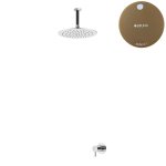 Bruma Leaf Bateria natryskowa podtynkowy z deszczownicą Ø 250 mm Sunset 1675621SS