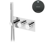 Bruma Leaf Bateria wannowo-natryskowa termostatyczna podtynkowa Gunmetal 1872801MG