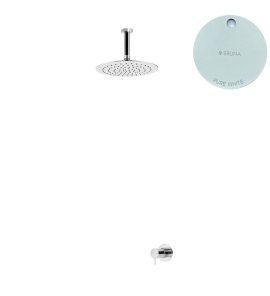 Bruma Leaf2 Bateria natryskowa podtynkowy z deszczownicą Ø 250 mm Pure White 1675622PW