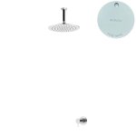 Bruma Leaf2 Bateria natryskowa podtynkowy z deszczownicą Ø 250 mm Pure White 1675622PW