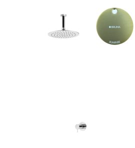 Bruma Leaf2 Bateria natryskowa podtynkowy z deszczownicą Ø 250 mm Sunrise 1675622SR
