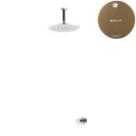 Bruma Leaf2 Bateria natryskowa podtynkowy z deszczownicą Ø 250 mm Sunset 1675622SS