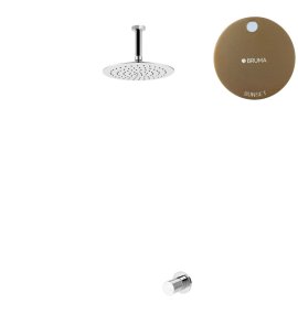 Bruma Leaf3 Bateria natryskowa podtynkowy z deszczownicą Ø 250 mm Sunset 1673700SS