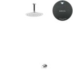 Bruma Leaf4 Bateria natryskowa podtynkowy z deszczownicą Ø 250 mm Gunmetal 1673701MG