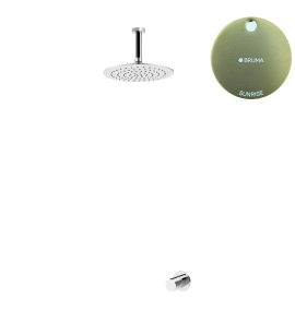 Bruma Leaf4 Bateria natryskowa podtynkowy z deszczownicą Ø 250 mm Sunrise 1673701SR