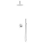 Bruma Leaf Zestaw natryskowa podtynkowy z deszczownicą Ø 230 mm Chrom 1675401CR