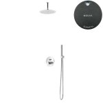 Bruma Leaf2 Zestaw natryskowa podtynkowy z deszczownicą Ø 300 mm Gunmetal 1675432MG