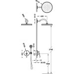 Tres Clasic Zestaw prysznicowy podtynkowy volcanic 24218003VO