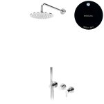 Bruma Leaf Bateria natryskowa podtynkowy z deszczownicą Ø 250 mm i zestawem natryskowym Night Sky 1673615NS