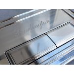   Burlington Traditional Przycisk spłuczki brushed nickel BURPLATEL W MAGAZYNIE!!